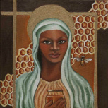 black madonna and bees