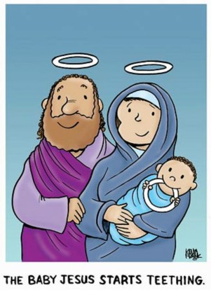 Jesus starts teething