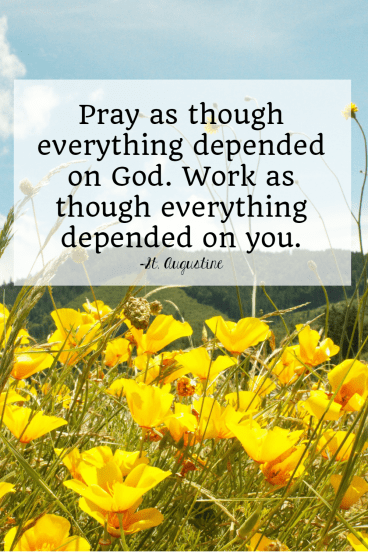 pray and work St.-Augustine