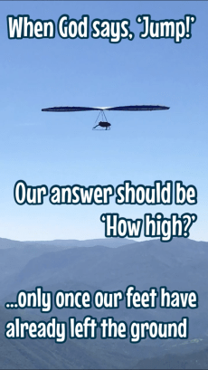 When god says jump pic