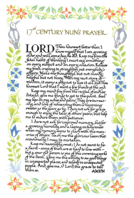 17th century nuns prayer