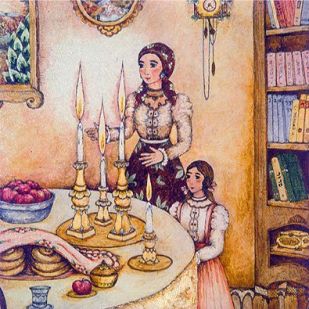 mother and daughter shabbat
