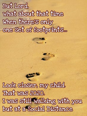 Footprints in sand