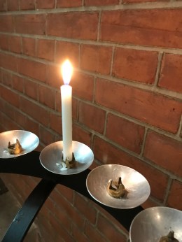 Candle on Pricket at St Johns