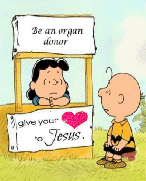 peanuts give your heart to Jesus