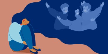 Alone thinking of others