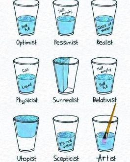 half full glasses