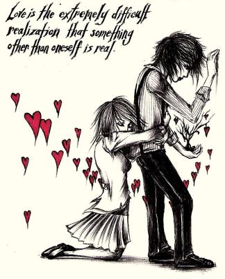 love is realizing that something other than yourself is real