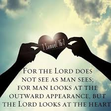 god does not look as we do