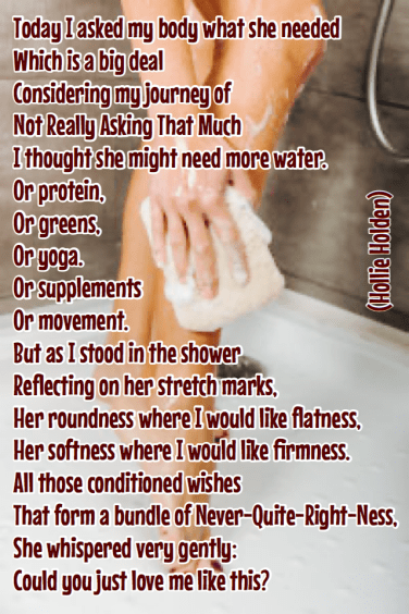 Today I asked my body