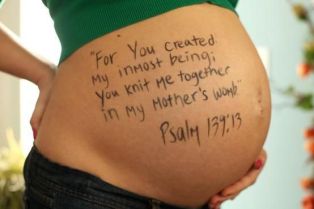 Psalm 139v13 pregnant