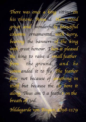 feather on the breath of God