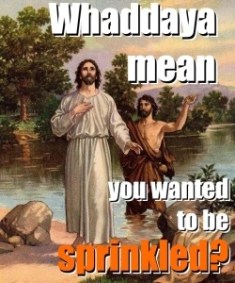 sprinkled jesus baptism