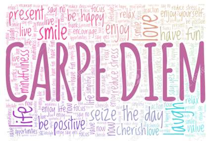 Carpe Diem word cloud