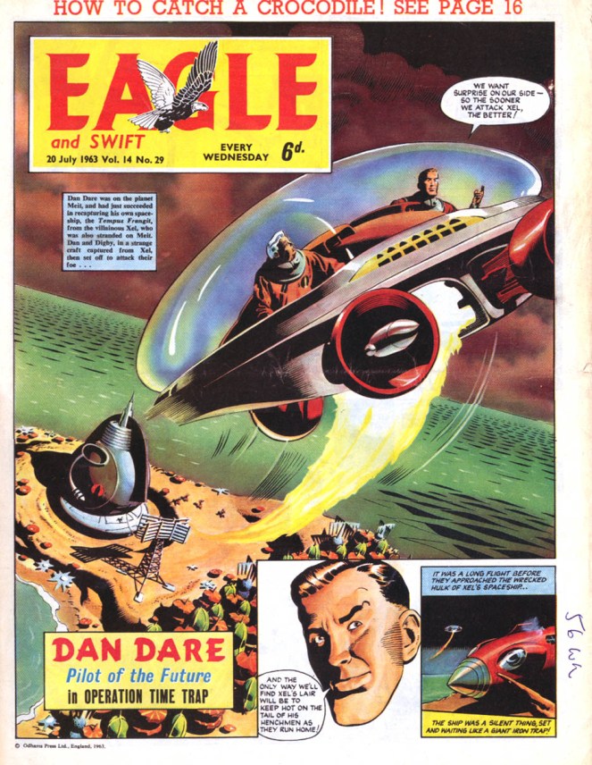 Cover the comic book The Eagle